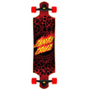 Santa Cruz longboard Flame Dot Drop Down 40 IN Black/ Red