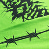 Barbed Wire Hoodie - Alien Green