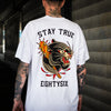 Stay True Panther Tee in White